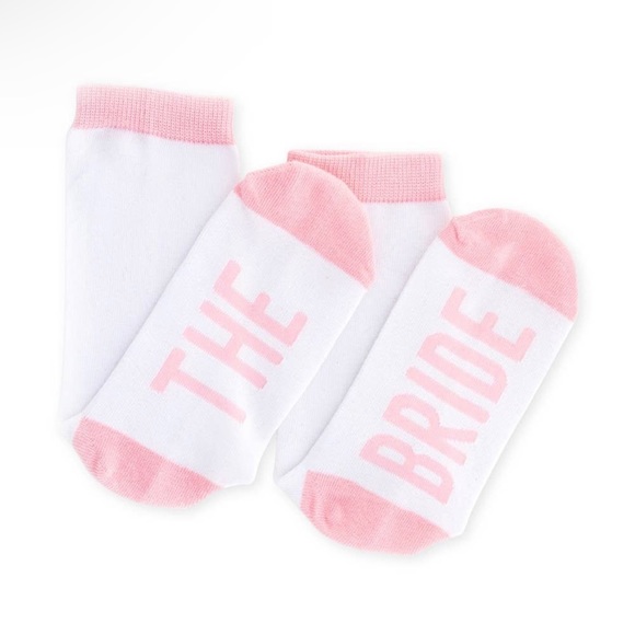 NWT Bridesmaid Bridal Party Socks Gray and Pink - Picture 6 of 10